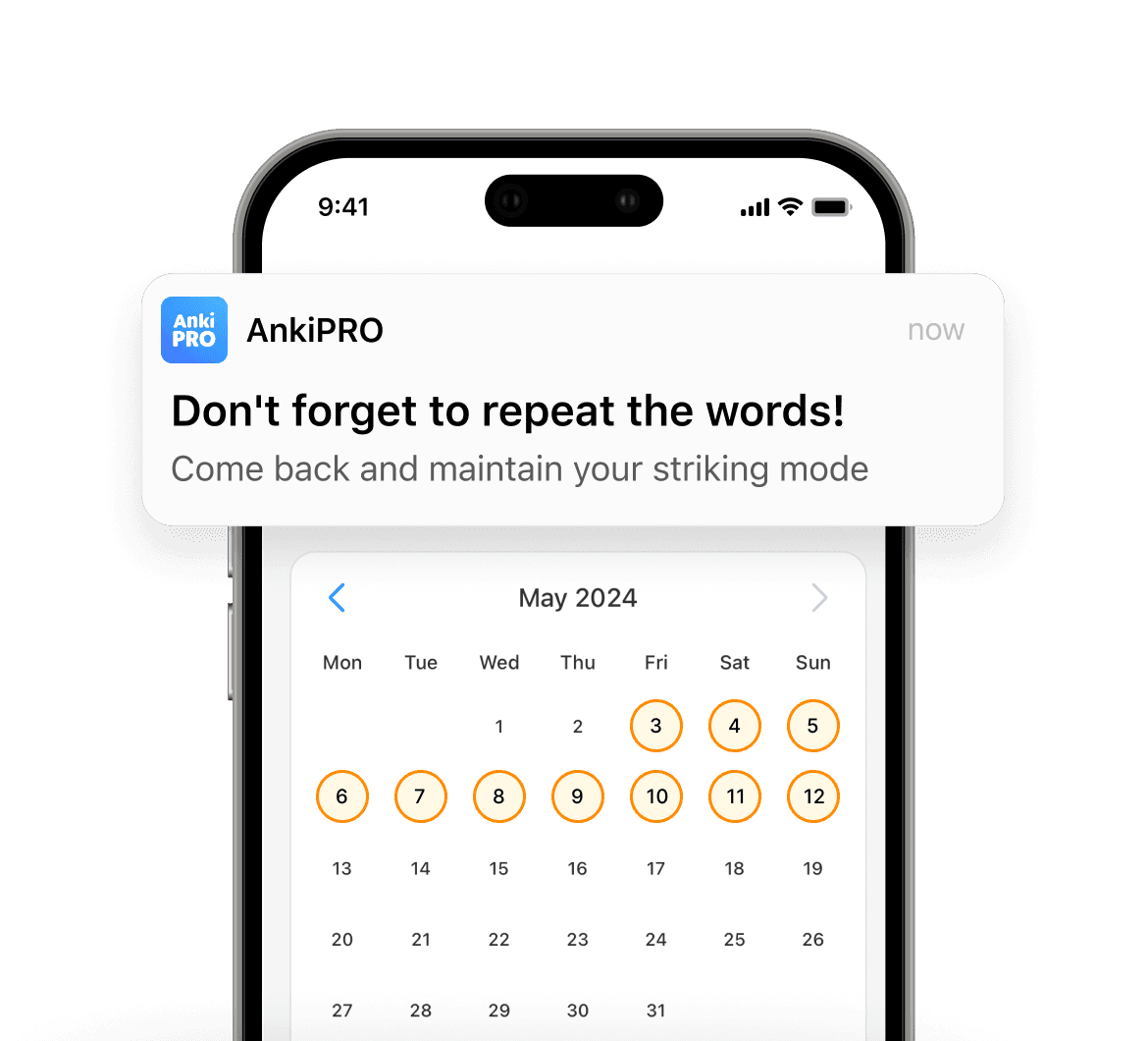 スマートな復習スケジュールを追跡