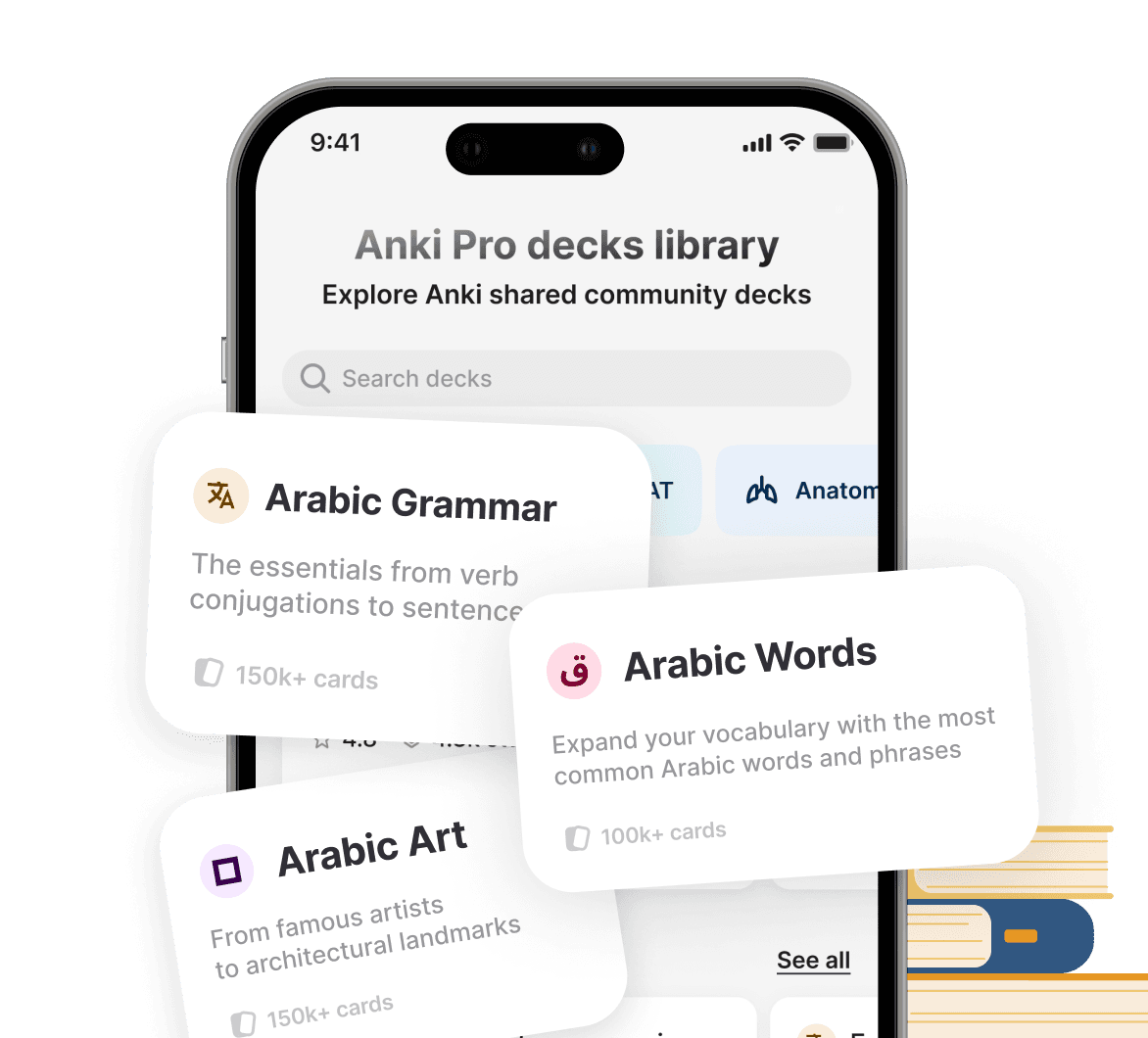 Find Arabic Decks in the Library