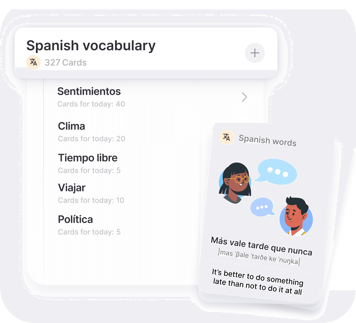 All Your Spanish Vocabulary in One Place