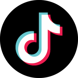 Tiktok logo on a dark background becomes study flashcards.