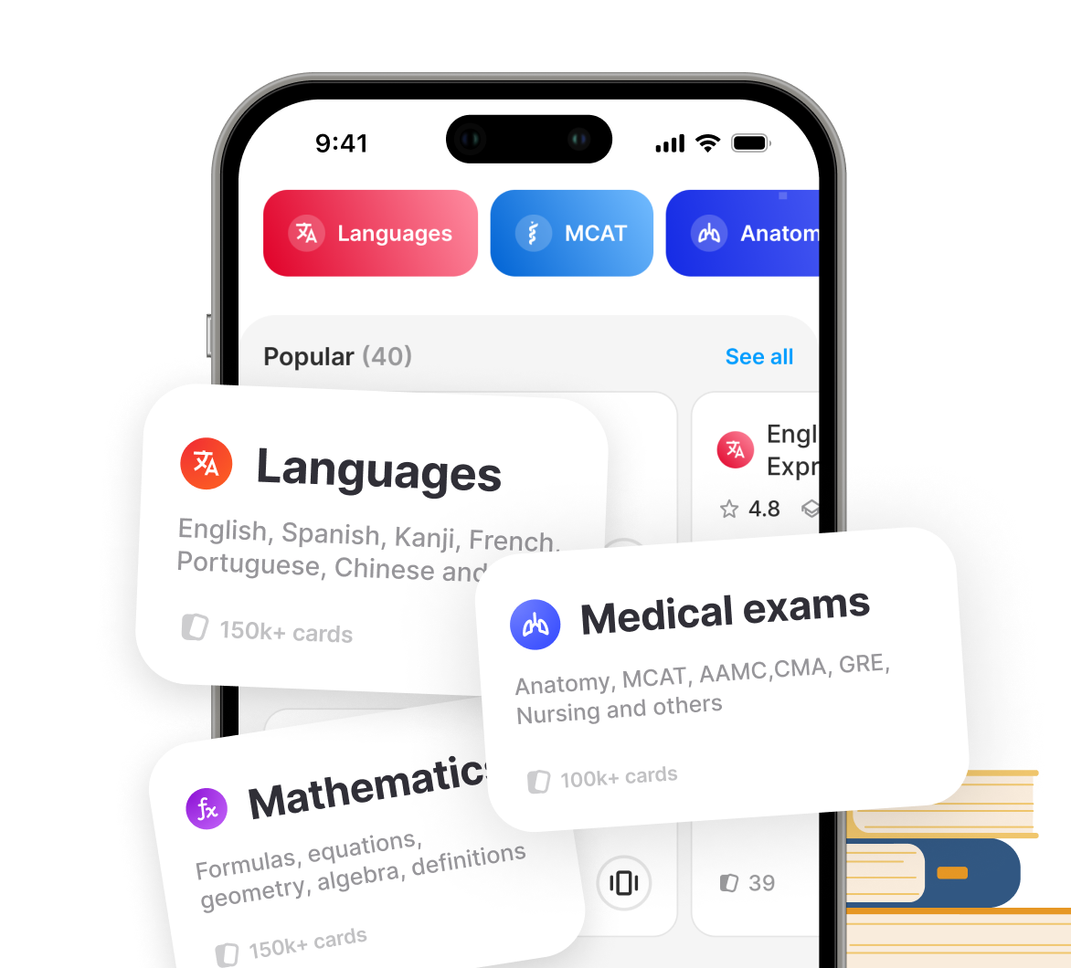 Explore decks in the library