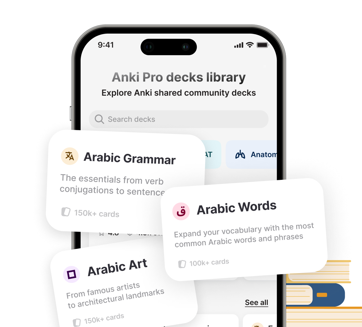 Find Arabic Decks in the Library